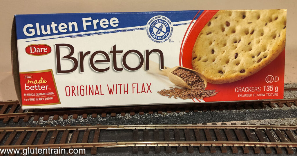 Box of gluten free crackers