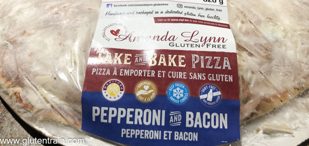 Label on frozen pizza