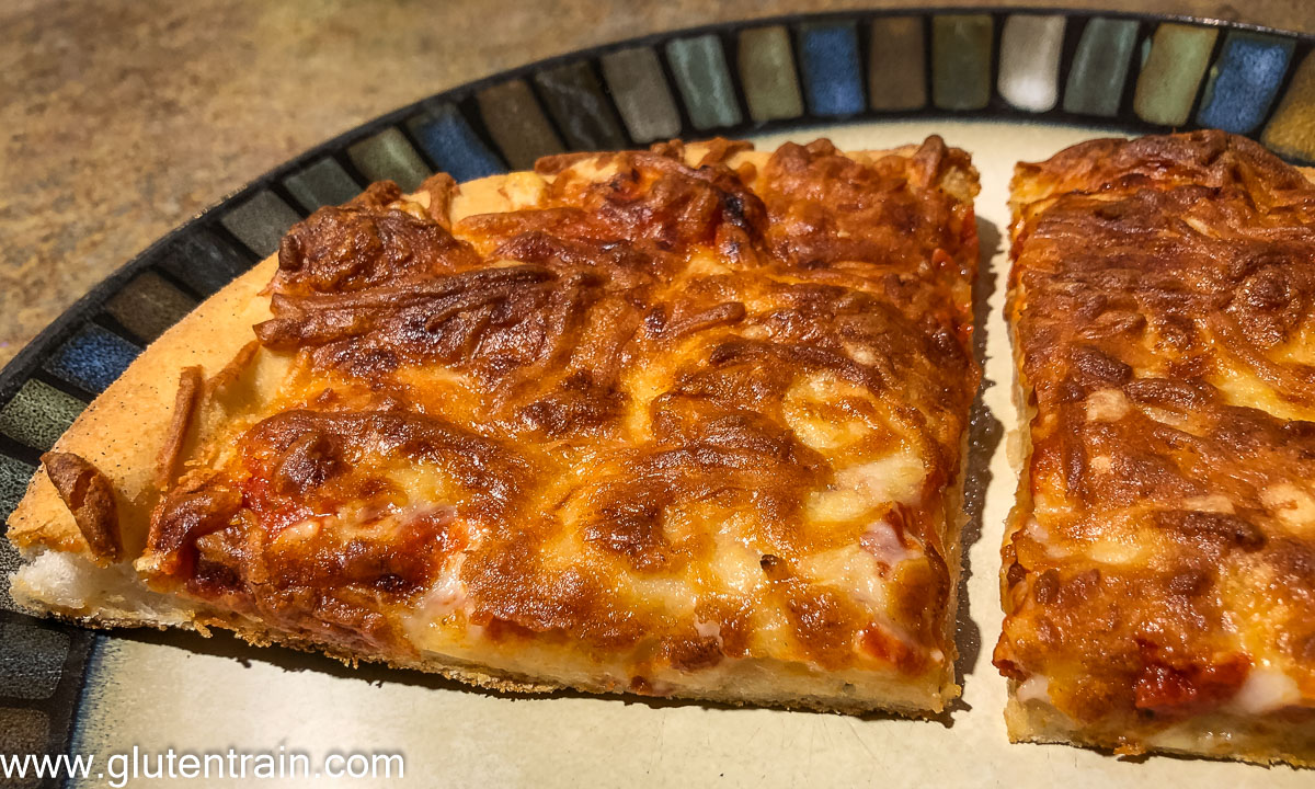 Pizza slices on a plate