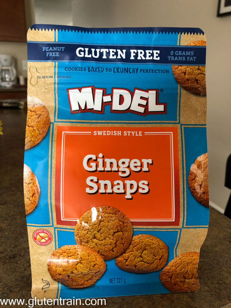 Bag of ginger snap cookies