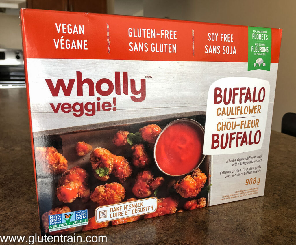 Wholly Veggie buffalo cauliflower box
