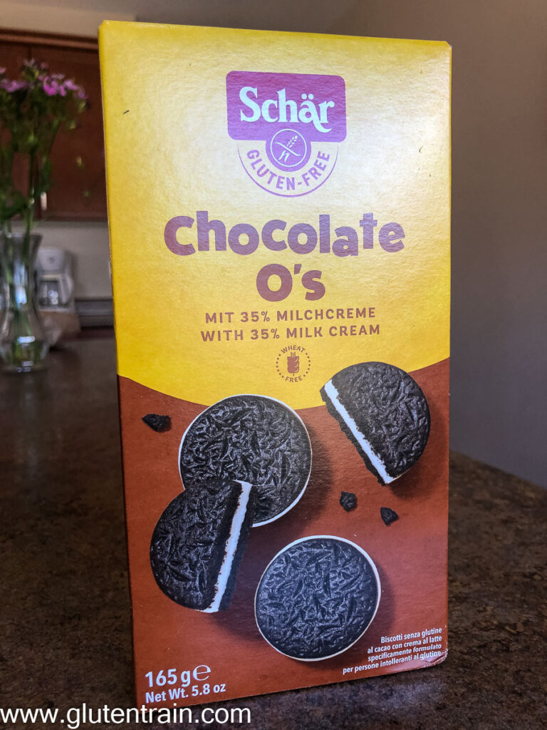 Box of Schar Gluten-Free Chocolate O's